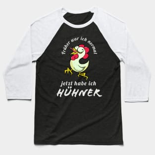 Lustige Hühner Landwirt Sprüche Geflügel Bauer Baseball T-Shirt